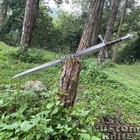 Viking Sword Handmade 5160 Spring Steel Oil Tempered Double Edge Sword 38 