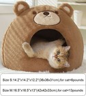 Pet Dog Cat House Beds Indoor Tent Cushion Mat Sleeping Nest For Cat small Dog