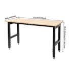 Max 2000 Lbs Adjustable Height Workbench W power Outlets Heavy-duty Work Table