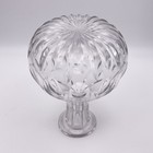 Vintage Heavy Cut Crystal Vase Fan Starburst Pattern 6 75    Tall 2 1 Lbs