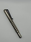 Prometheus Writes Alpha Pen Silver W  Blue Clip Brass Hardware Machined Edc