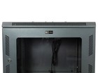 Networx 12u Swing Out Server Cabinet - 24 Inch Depth  Acrylic Door  Flat Packed