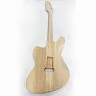 Unfinished Basswood Electric Guitar Kit With Maple Neck Diy Assembly Set