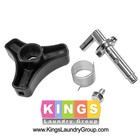 2pk 991108 472991108 438006001 005901 Door Knob Shaft Kit Wascomat W75 w125 w185