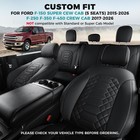 F150 Seat Covers Full Set - Pickup Truck Seat Protectors For Ford 2015-2026 F   
