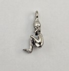 Vintage 800 Sterling Silver Elf Gnome Figure Charm Pendant Italy - 2 1g