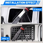 Rear Metal Window Molle Panel For 2018-2025 Jeep Wrangler Jl 4 Doors