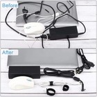 50pcs Cable Straps Black Wire Cord Hook Loop Ties Reusable Fastening Organizer