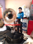 Sousaphone 22 Inch Bell Silver Polish Made Of Pure Brass   Free Case   Free Ship