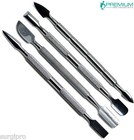 Nail Pusher Cuticle Remover Manicure Pedicure Stainless Steel Tool 4 Pcs New Set