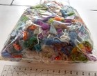 Mixed Dyed Mohair Wool Spinning Felting Fibers 1 Lb Lot