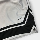 Vintage Nike Mens Xl Basketball Shorts Dazzle Shiny Y2k Baggy Silver Black