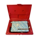 Vintage 1972-1976 Gilbert Erector Set W Motor Red Case Manual Aprx  90  Complete
