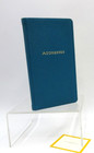 Address Book Personal Pocket Size 3x6  Soft Leather Cover Graphic Image Turq