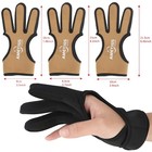 Archery Finger Guard 3 Finger Glove Protector Gear Recurve Bow Shooting Target