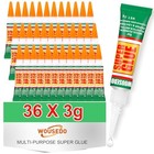 Super Glue Clear  Strong Adhesive super Glue Fast Drying Cyanoacrylate 36 X 3g