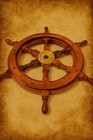 Vintage Handmade Wooden Nautical Ship Wheel Boat Wheel Decor Coastal Decor
