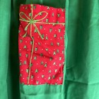 Vintage 1950s Green Christmas Tree Half Apron 2x