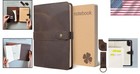 Refillable Vintage Leather Journal With 400 Pages     A5 Handmade Writing Notebook