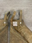 Vintage Cc Filson Hunting Chaps Pants Brown Tan Canvas Waxed Size Regular 35   