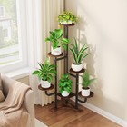 Homsorout Corner Plant Stand With Grow Light - 6 Tier Plant Stand Indoor Roun   