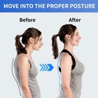 Lukvcoe Upper Back Brace Posture Corrector For Women And Men  One Size  Black