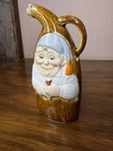 Early 1900 Schafer Vater Style German Ceramic Nightcap Flask Decanter Bottle