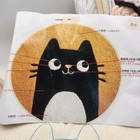Diy Punch Needle Kit Beginner Animal Embroidery Craft Set 8  Tuxedo Cat  Unused 