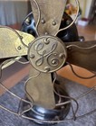 Antique General Electric Brass Blade Fan Industrial Brass Cage 13    - Working 