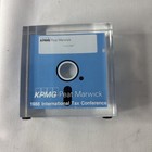 Kpmg Peat Marwick 1988 International Tax Conference Paperweight Floppy Disk 