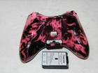 Official Microsoft Xbox 360 Black Wireless Game Controller W pink Thumbsticks