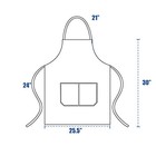 8 Pcs Plain Bib Aprons Bulk - Mixed Color Commercial Apron With 2 Pockets For   