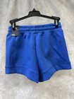 Dsg Girls Blue Fleece Shorts Mid-rise Youth Fit