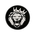 Roaring Lion Patch Embroidered Iron-on Applique For Jacket  King Crown  Animals 