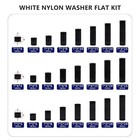 795pcs Nylon Round Spacer Non-thread Plastic Standoff Assortment Kit Black Ny   