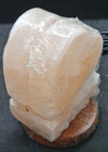 Natural Pink Himalayan Salt Lamp  Heart Shaped  Multi Color Lighting  Usb Cable