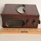 Vintage General Electric Ge Voltmeter Wooden Case 150 750 Retro