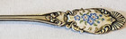 Vintage Blackinton Sterling Silver   Enamel Flowers Demitasse Spoon