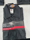 Dickies Men s Shirt Short Sleeve Original Fit Work Shirt 1574 Charcoal Large