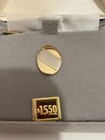 1980s Sharp Tie Tack Lapel Pin Nos Gold Tone Made In Usa Gift Box