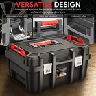 Workshop Garage Household Lockable Tool Box Organizer Storage W  Removable Tray