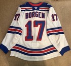 Will Borgen Game Worn Used 2025-26 New York Rangers Hockey Jersey - Fanatics Coa