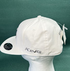  new  Cobra King F8 Flat Bill Flexfit Tech 110 Golf Hat - White  909335
