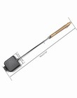 Hawok Cast Iron Square Pie Iron With Stainless Steel And Wooden Handle Set Of 2