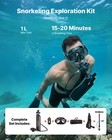 Vevor Mini Scuba Tank 1l Portable Diving Lung Tank With Adapter   Pump 15-20 Min