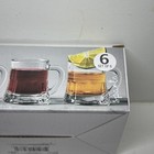 Casa Elegancia Glass Shooters  Shot Glasses Mini Beer Mugs Set Of 6 1 9oz New