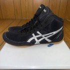 Asics Matflex Wrestling Shoes Black Silver Size 11 5 Mens J504n
