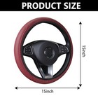 Leather Steering Wheel Coveranti Slip Car Steering Wheel Cover For Burgundy