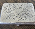 Antique Silver Imperial Russian Cigarette Case With Hallmarks   Cyrillic Script