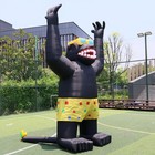 Giant Inflatable Gorilla Inflatable Animals Cartoon Model With Blower For Park
